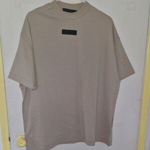 Auth. Men's Essentials  T-Shirt in Light Taupe NWOT